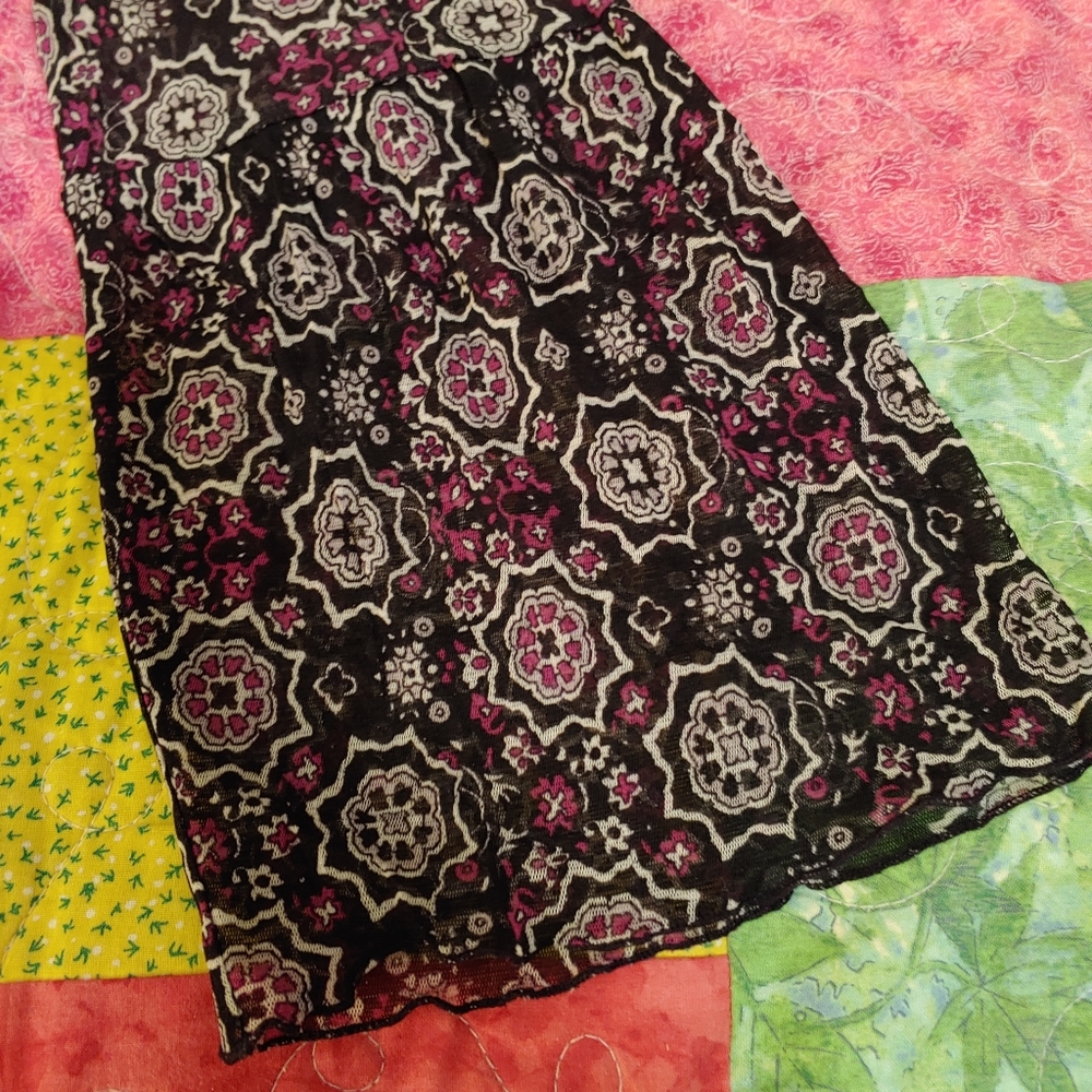INC black peasant-style top - Picture 4 of 6